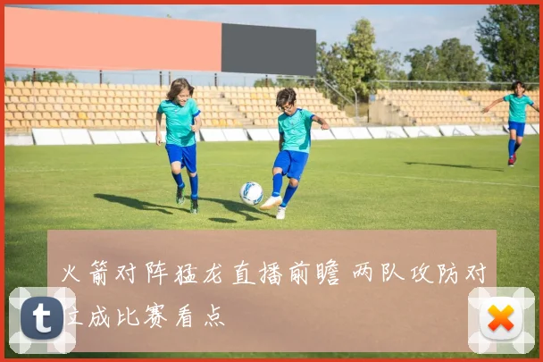 火箭对阵猛龙直播前瞻 两队攻防对位成比赛看点
